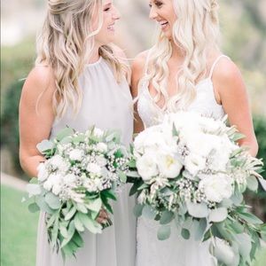 Dessy Social Bridesmaid Dress, Oyster/Ivory